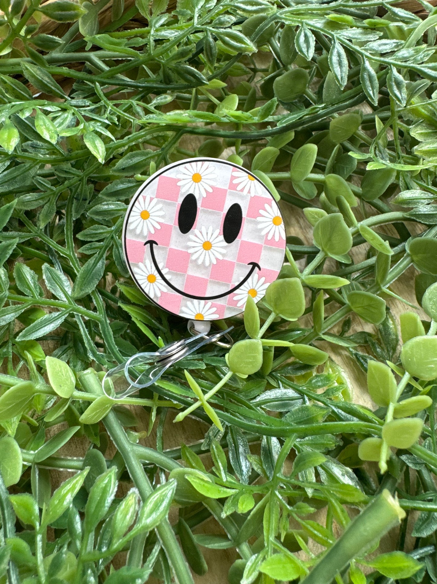 Daisy Smiley Badge Reels