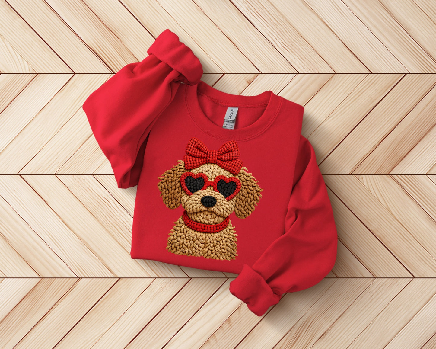Dog w Heart Sunglasses - Valentine’s Day