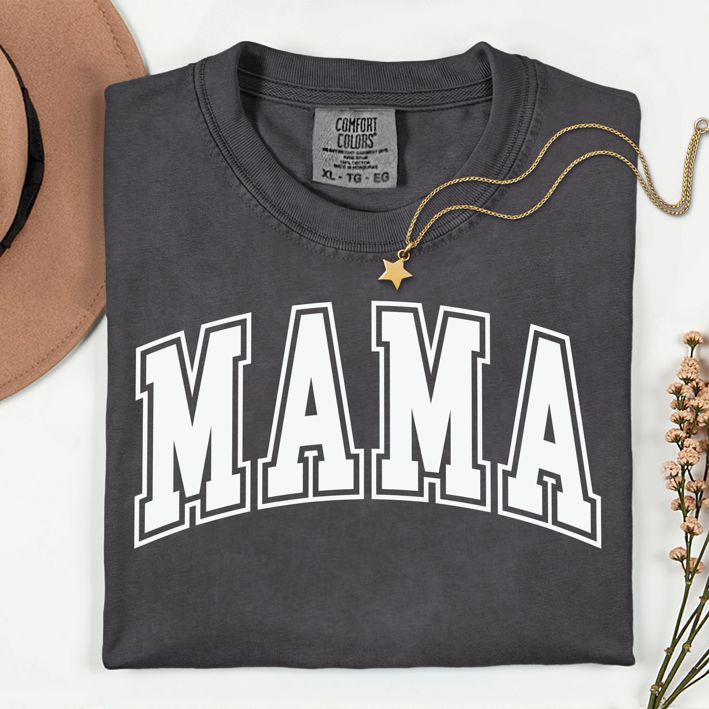 White Varsity Mama-DTF Transfer