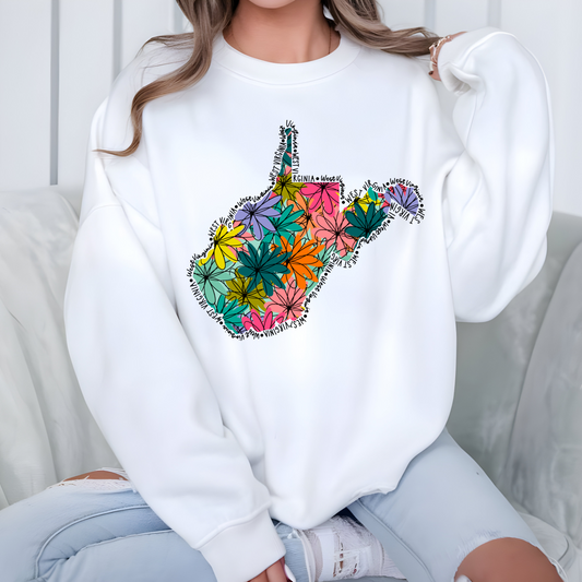 Colorful State West Virginia- DTF Transfer