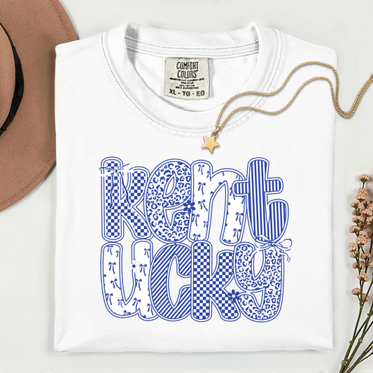 Preppy Kentucky White- DTF Transfer