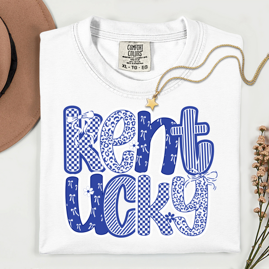 Preppy Kentucky Blue- DTF Transfer