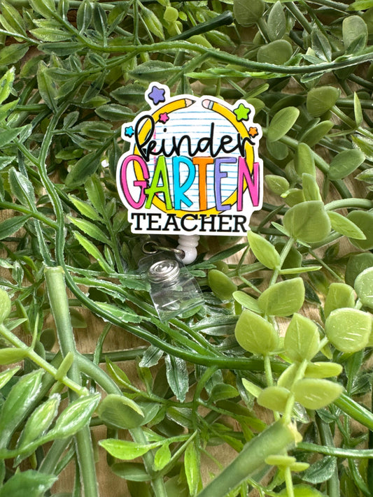 Kindergarten Teacher Badge Reels