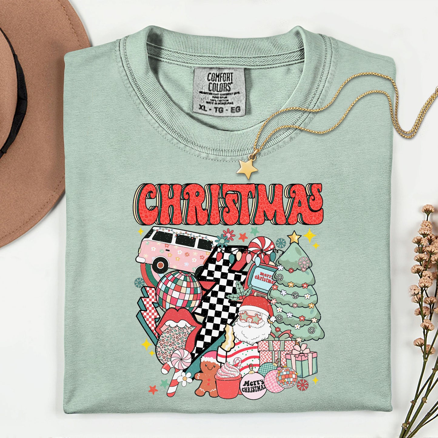 Retro Christmas - DTF Transfer