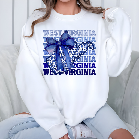 Blue West Virginia- DTF Transfer