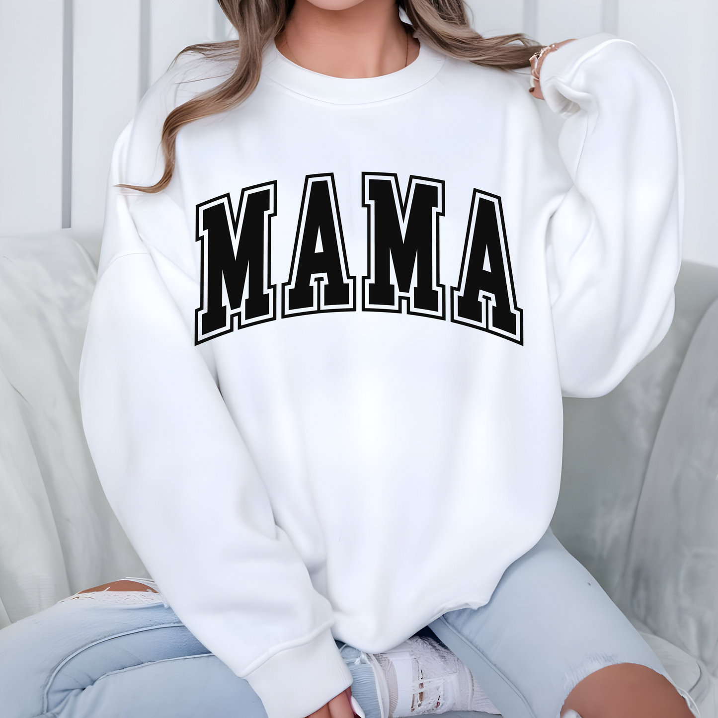 Black Varsity Mama-DTF Transfer