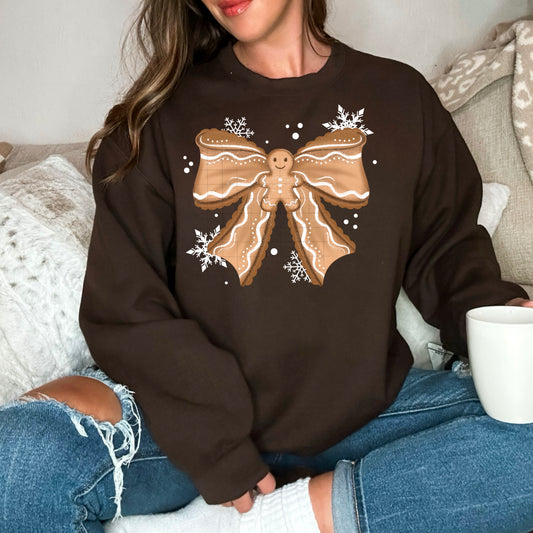 Gingerbread Bow -DTF Transfer