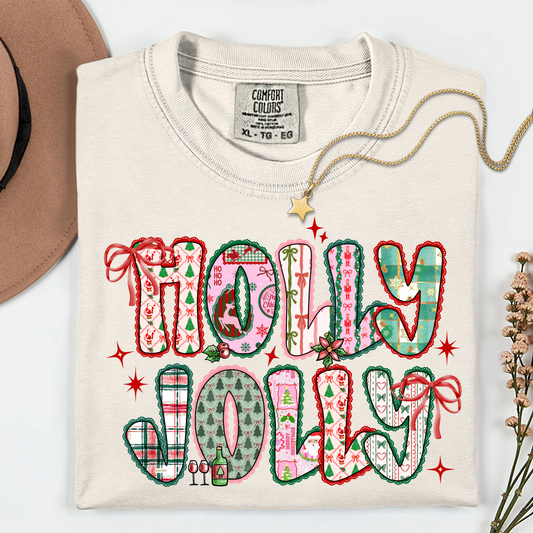 Preppy Holly Jolly - DTF Transfer